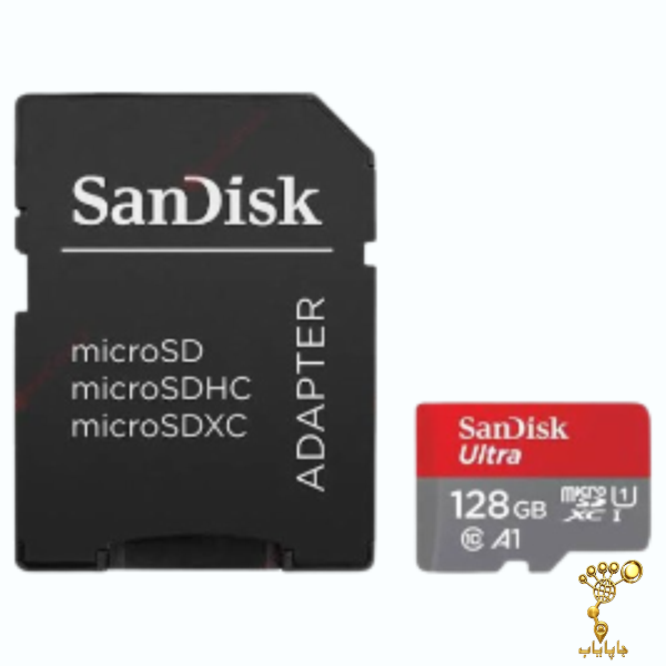 کارت حافظه سن‌دیسک Ultra microSDXC ظرفیت ۱۲۸ گیگابایت به همراه آداپتور SD